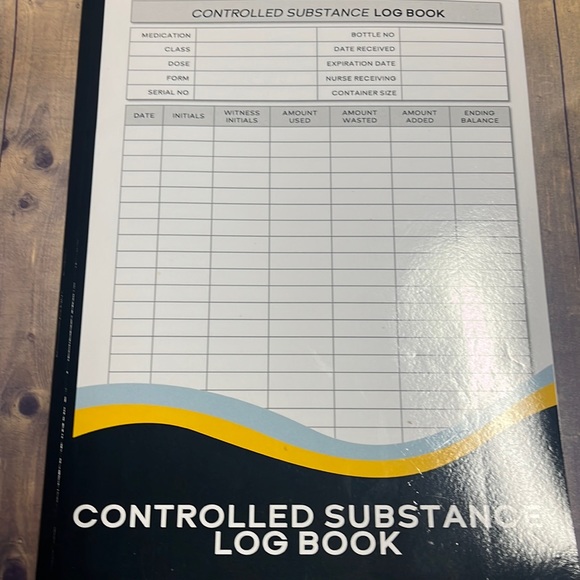 5for$10 Controlled Substance Log Book: Simple Narcotics And Drugs Record book - Picture 2 of 4